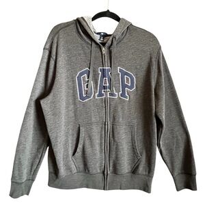 GAP Men's Gray Front Zip Hoodie